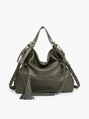 Jamila Rustic Tote w/ Chain