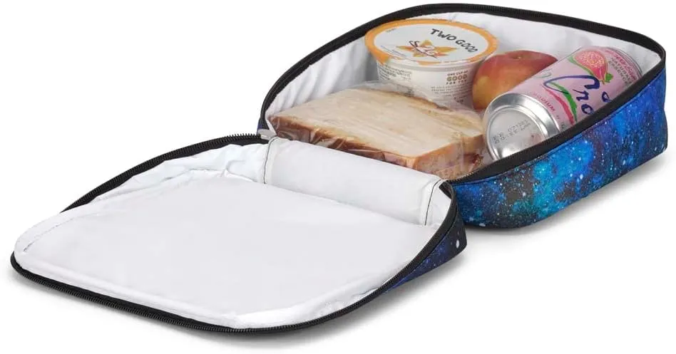 JanSport Lunch Break Insulated Cooler Bag - Leakproof Picnic Tote, Cyberspace Galaxy