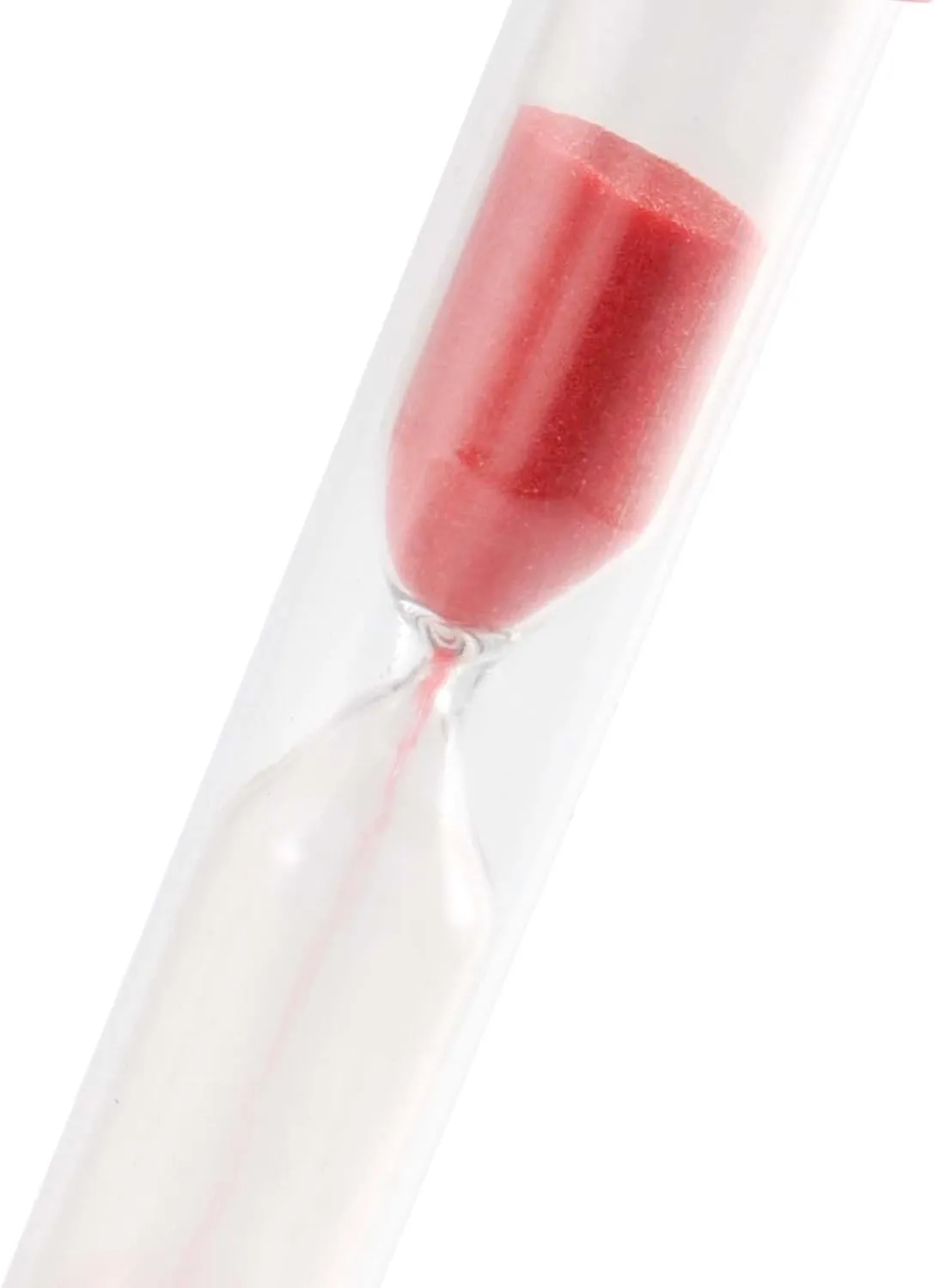JAPCHET 100 Packs 1 Minute Sand Timer, Hourglass Sandglass Clock, Countdown Bulk Set Timers for Classroom School Prize Party Favors, Red