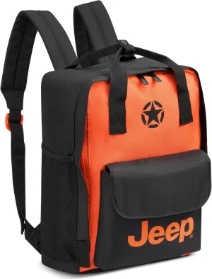 Jeep JS014D Tote Travel Backpack, Orange, 14" Laptop