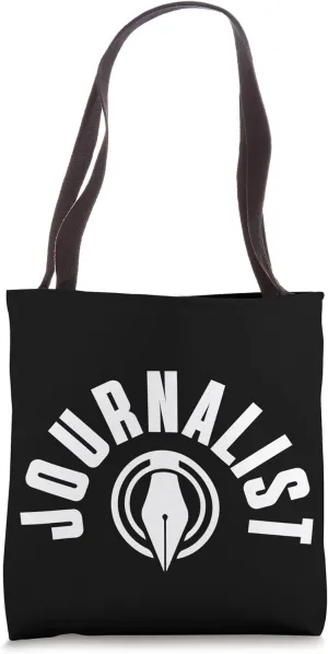 Journalist Pocket Outfit News Reporter Media Correspondent Tote Bag