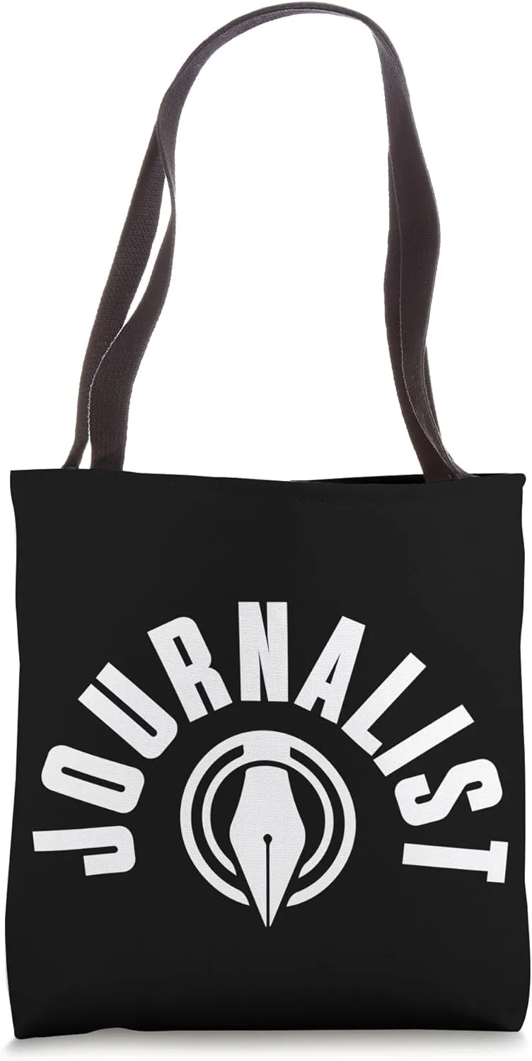 Journalist Pocket Outfit News Reporter Media Correspondent Tote Bag