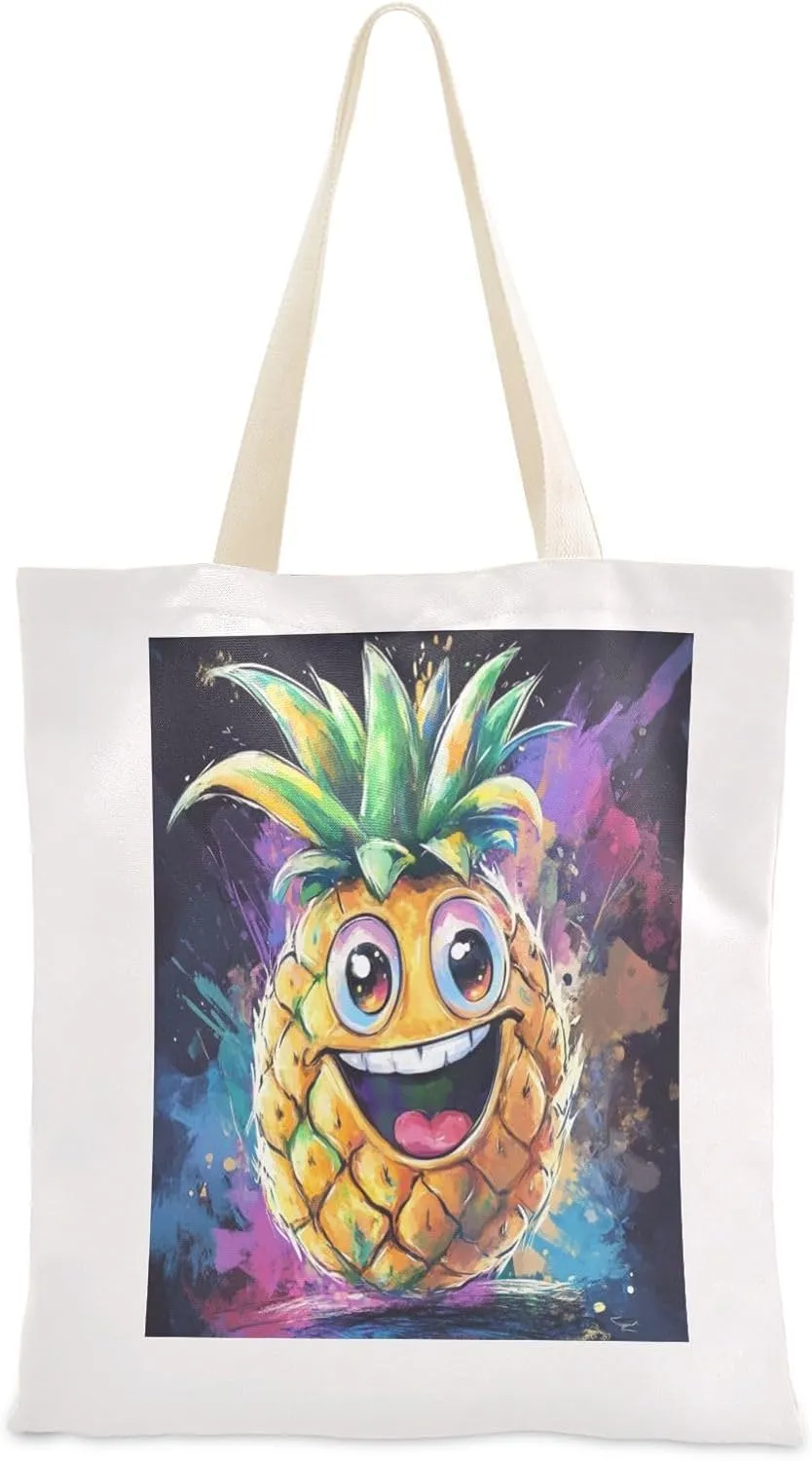 JSTEL Canvas Tote Bag for Women with Pocket,Canvas Tote Purse Shopping Bag