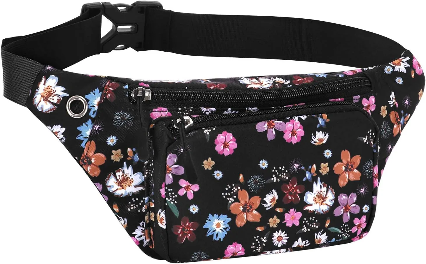 KAMO Fanny Pack, Waist Bag Sling Backpack Water Resistant Durable Polyester Small Waist Bag