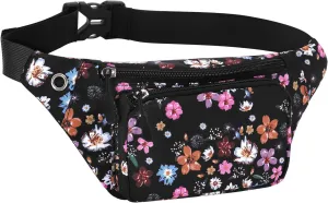 KAMO Fanny Pack, Waist Bag Sling Backpack Water Resistant Durable Polyester Small Waist Bag