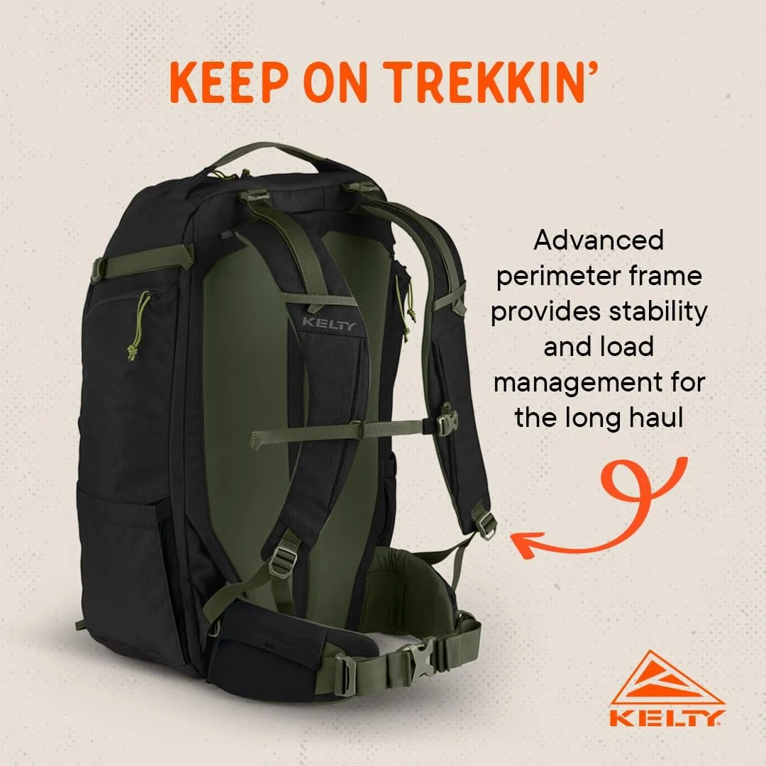 Kelty | Redwing Traveler Backpacks, Travel Pack for Adventure Travel | Burnt Olive & Black