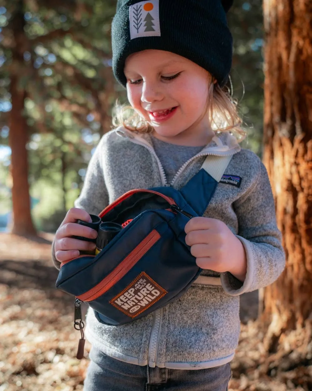 Kids’ Fanny Pack - Navy   Clay
