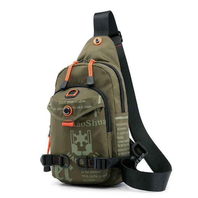 Knapsack Men Brand Quality Nylon One Male Bag Chest Famous Shoulder Casual High Creative Sling Bags Rucksack Daypack Affordable luxury Travel Backpack