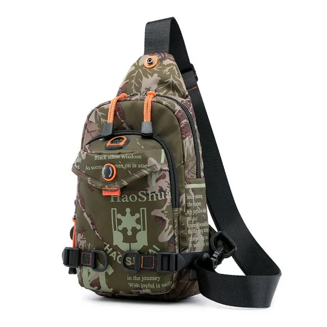 Knapsack Men Brand Quality Nylon One Male Bag Chest Famous Shoulder Casual High Creative Sling Bags Rucksack Daypack Affordable luxury Travel Backpack