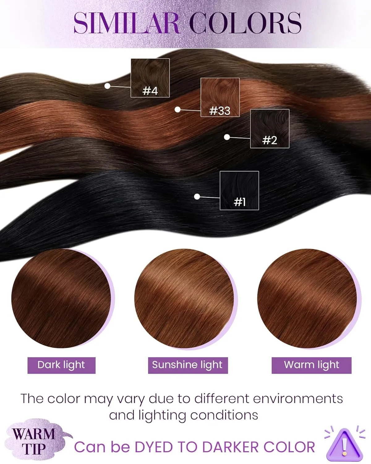 LaaVoo U Tip Hair Extensions Human Hair Auburn K Tip Hair Extensions Real Human Hair Long Straight 50g/50s 22 Inch