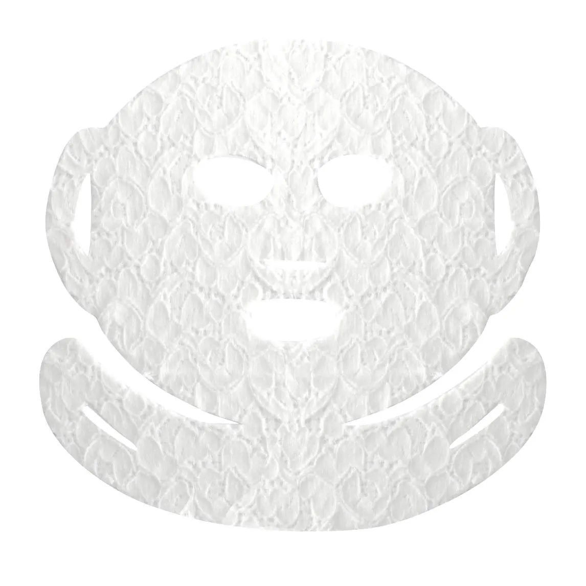 LACE YOUR FACE Patented Compression Facial Mask, AS SEEN ON SHARK TANK, Reusable Biodegradable Cotton Anti Aging Skin Care, Smoothing Peptides, 4 pack