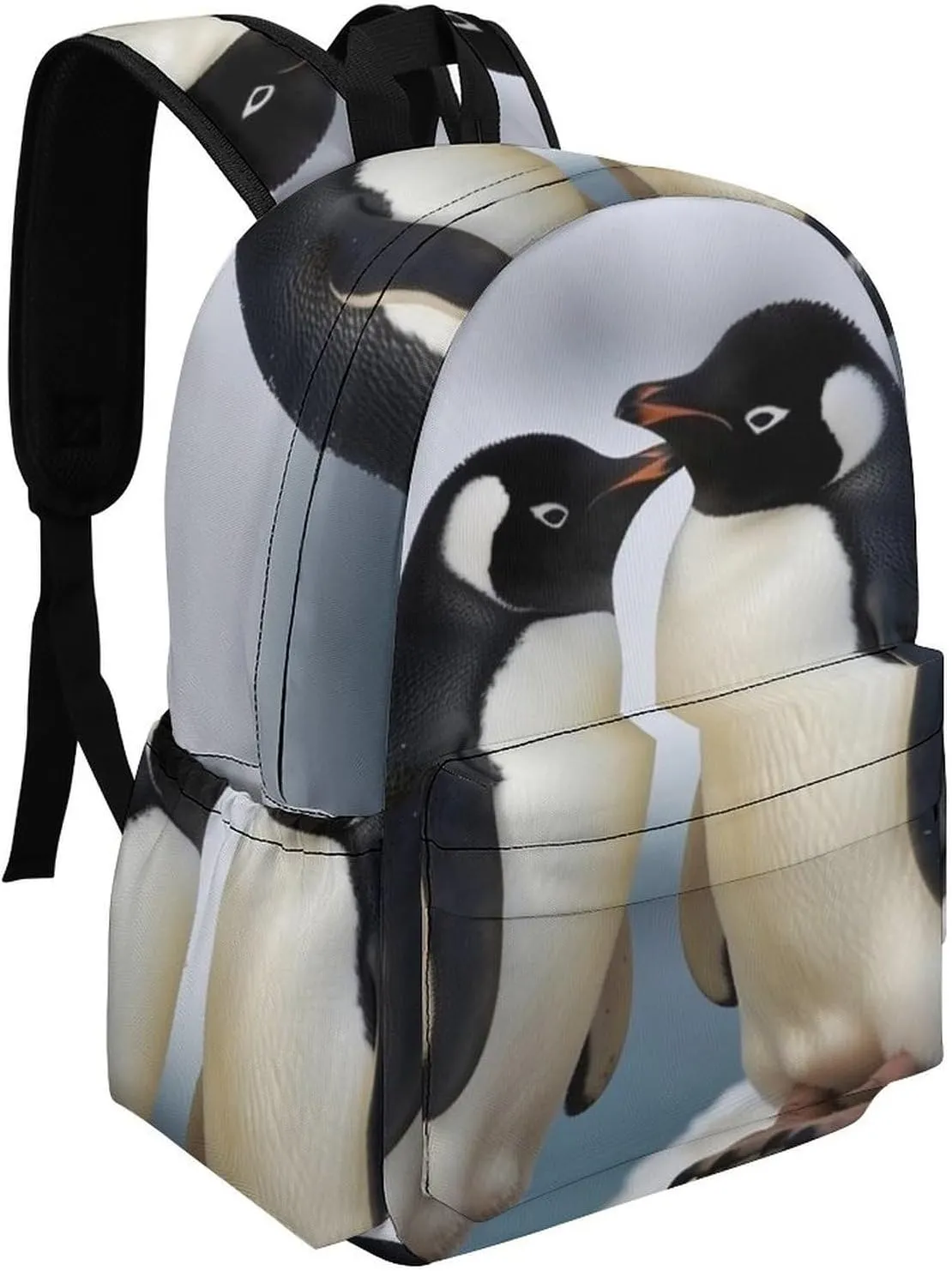 Laptop Backpack for Women Men Daypack Waterproof I Love Penguins Computer Bag Business Work Bag for Travel