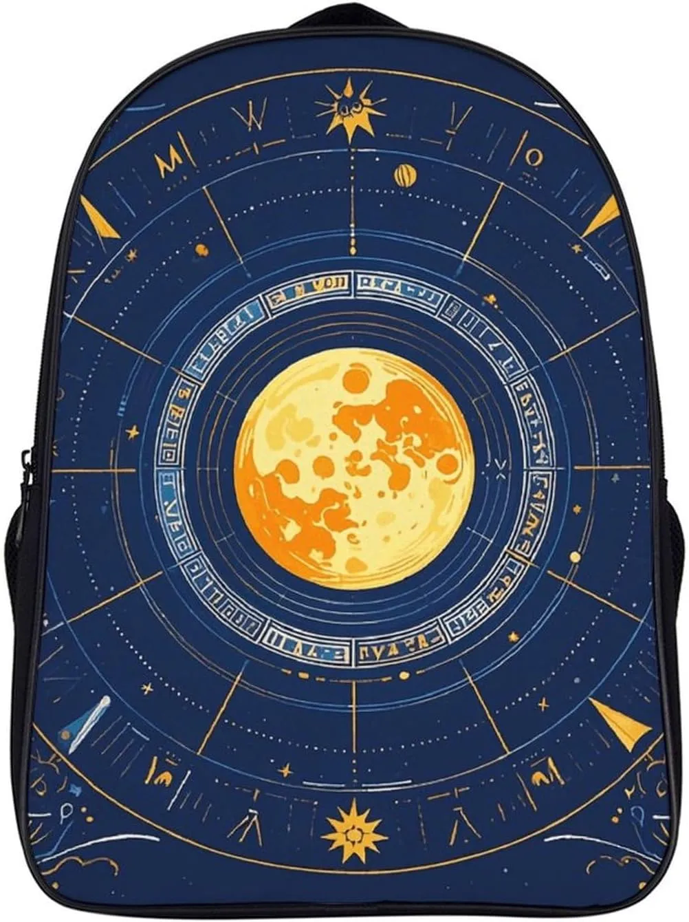 Laptop Backpack for Women Men Moon Phase Sun Zodiac Mystic Astrology Travel Backpack Business Backpack Computer Bag Casual Daypack