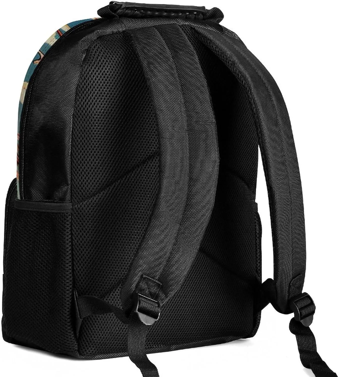 Laptop Backpack Pale White Flowers Daypack Computer Bag Travel Laptop Bag Casual Nurse Bag for Women Men