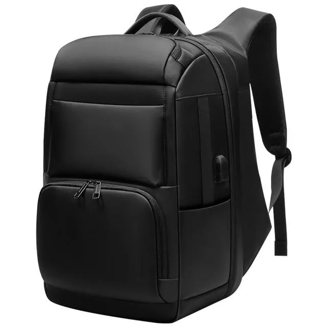 Large capacity men's backpacks USB interface Shoulders Anti-theft Travel Backpack 15-17 inch waterproof laptop backpack