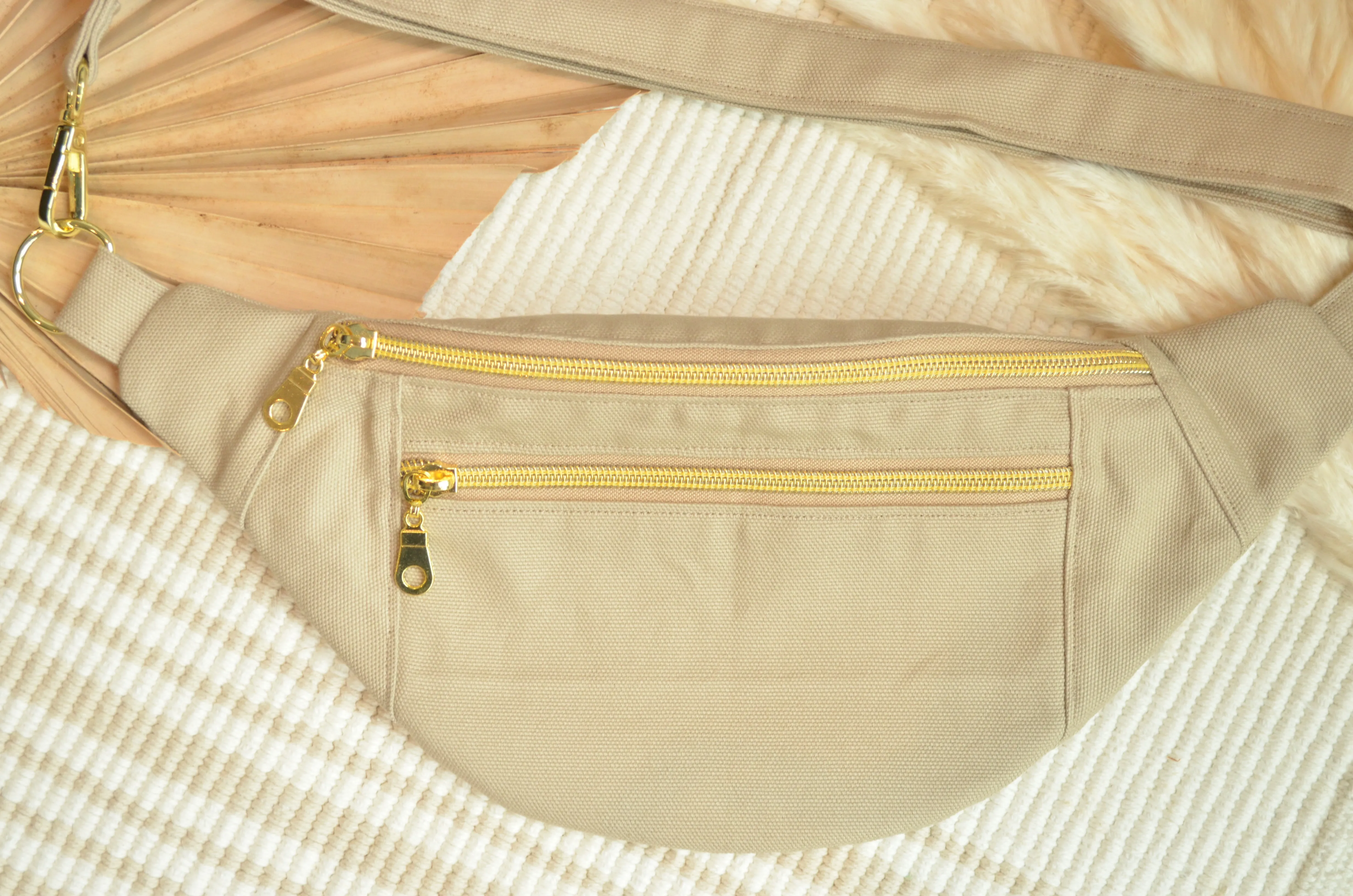 Large Fanny Pack: Taupe