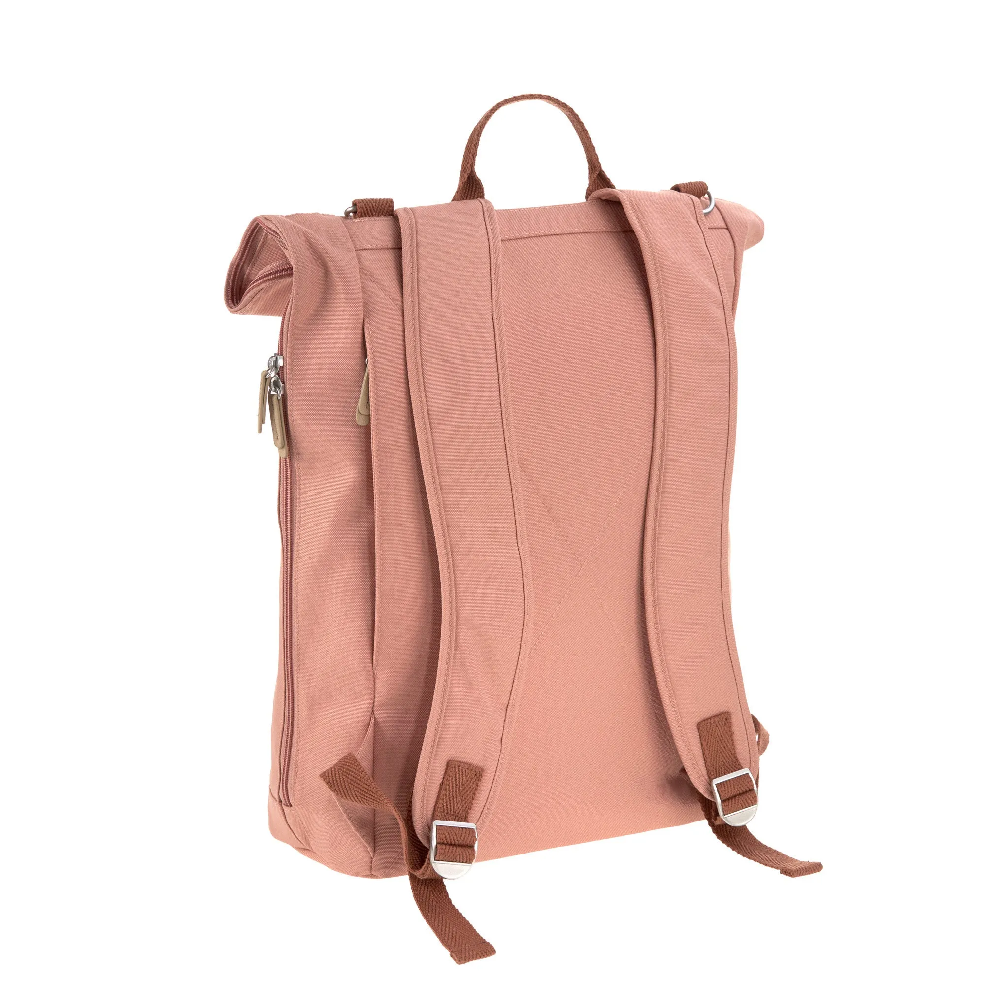 Lassig Rolltop Nappy Backpack - Cinnamon