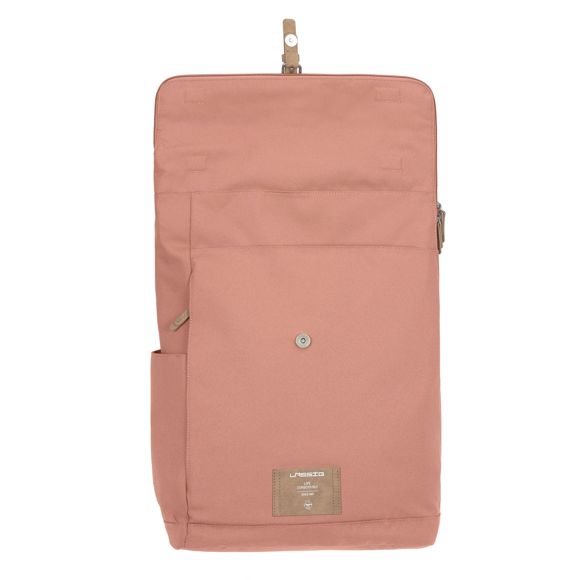 Lassig Rolltop Nappy Backpack - Cinnamon