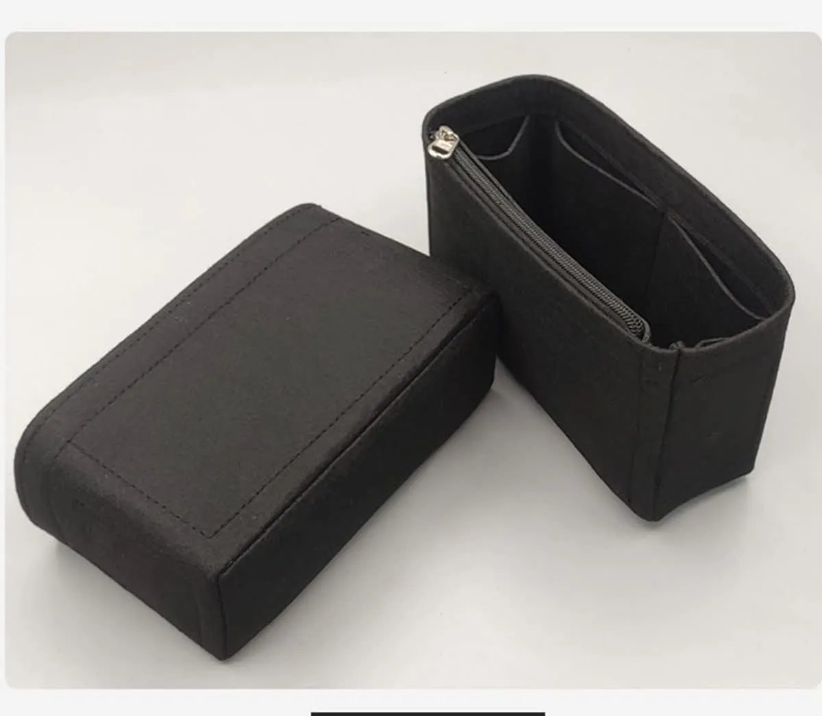 Lckaey Felt Purse Organizer Insert for gabrielle backpack organizer gabrielle tramp bag lining Insert 2074black-S