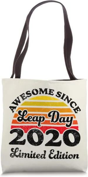 Leap Day Birthday February 29 Born in Leap Year 2020 Tote Bag