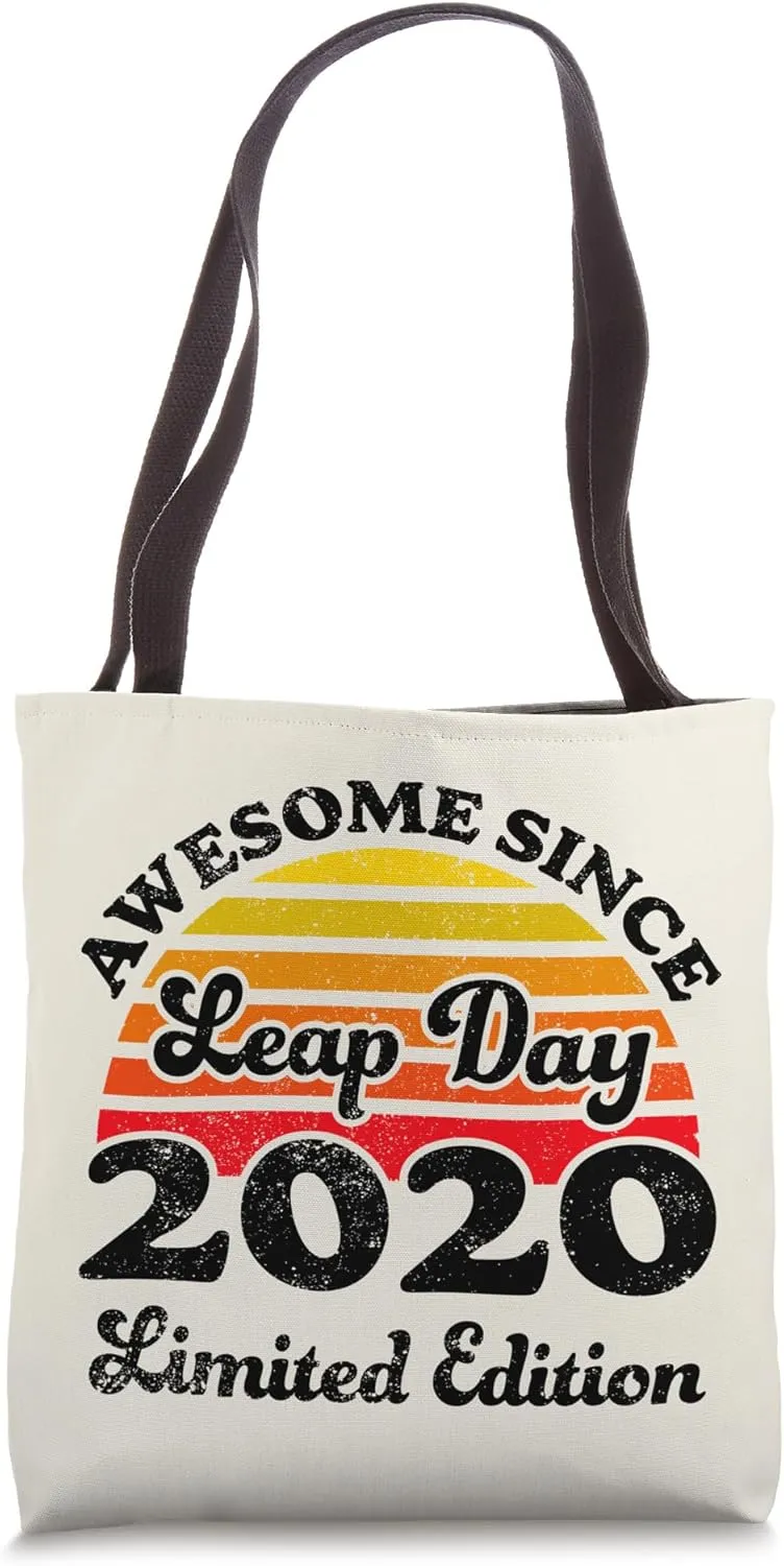 Leap Day Birthday February 29 Born in Leap Year 2020 Tote Bag