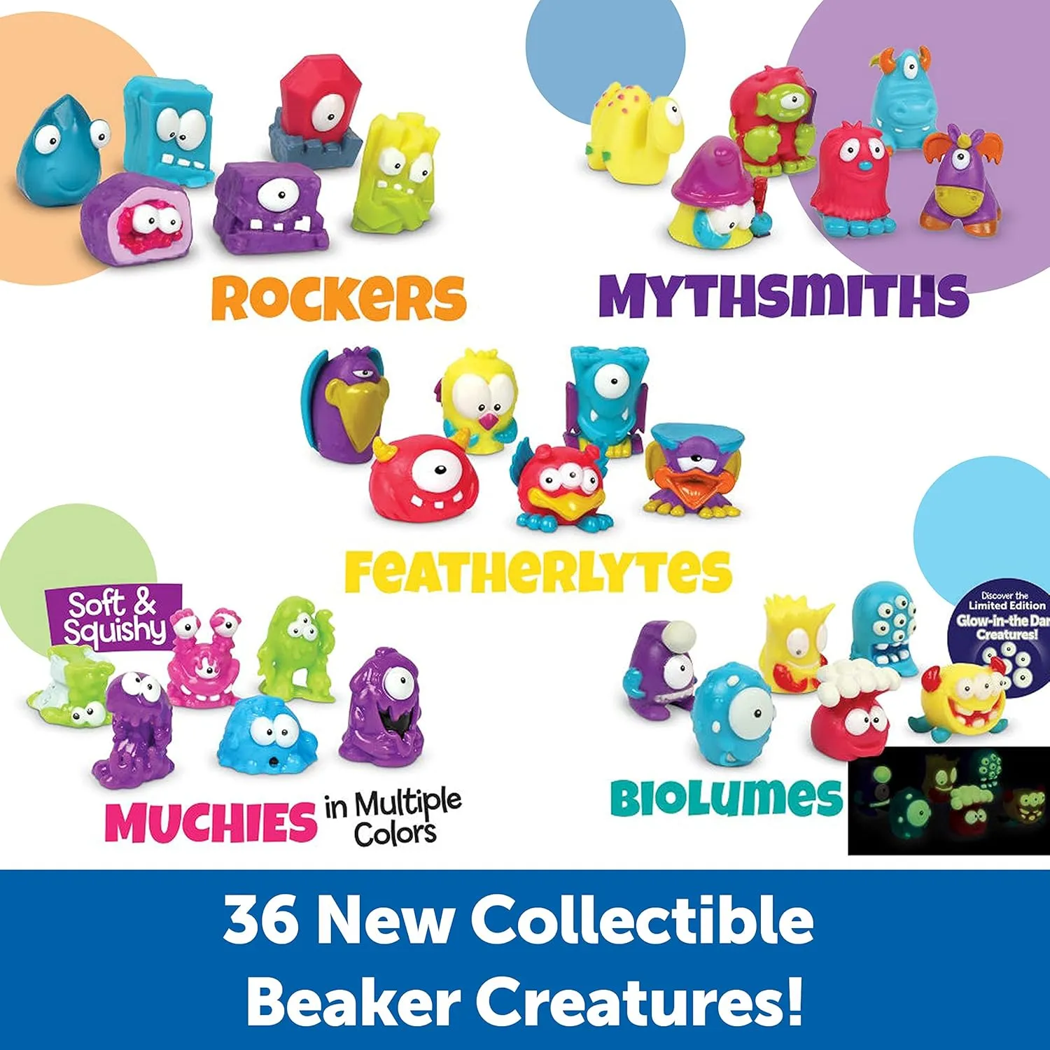 Learning Resources Beaker Creatures Series 3 - 6-Pack of Pods, Ages 5  Science Exploration Toys, STEM Toys for Kids, Homeschool Must Haves, Science for Kids