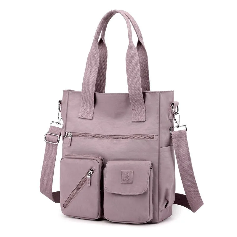 Lee | Nylon Multi-Compartment Tote Bag with Adjustable Strap