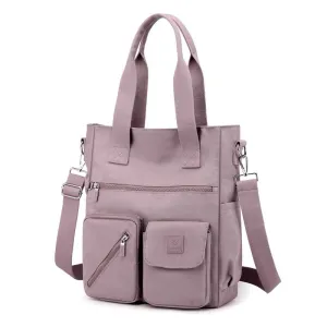 Lee | Nylon Multi-Compartment Tote Bag with Adjustable Strap