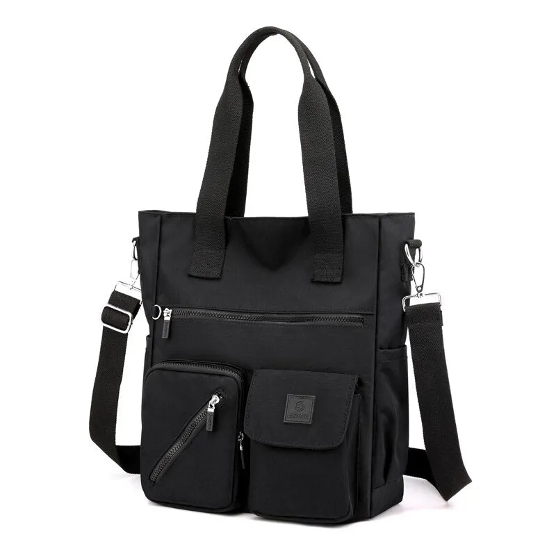 Lee | Nylon Multi-Compartment Tote Bag with Adjustable Strap