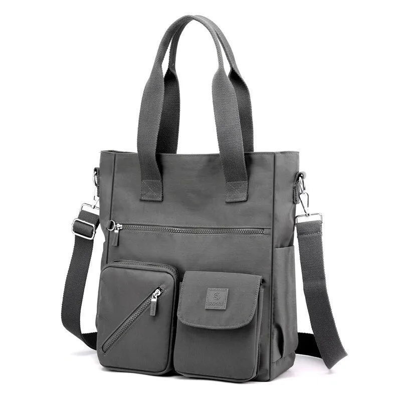 Lee | Nylon Multi-Compartment Tote Bag with Adjustable Strap