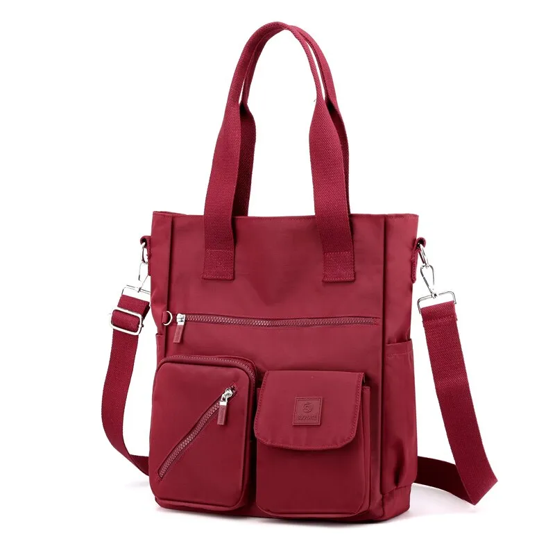 Lee | Nylon Multi-Compartment Tote Bag with Adjustable Strap