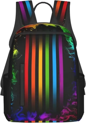 LGBT Rainbow Gay Pride Flag Travel Laptop Backpack Casual Backpacks Double Shoulder Daypack Notebook Rucksack Work Bags Sports Bag for Hiking Camping Beach