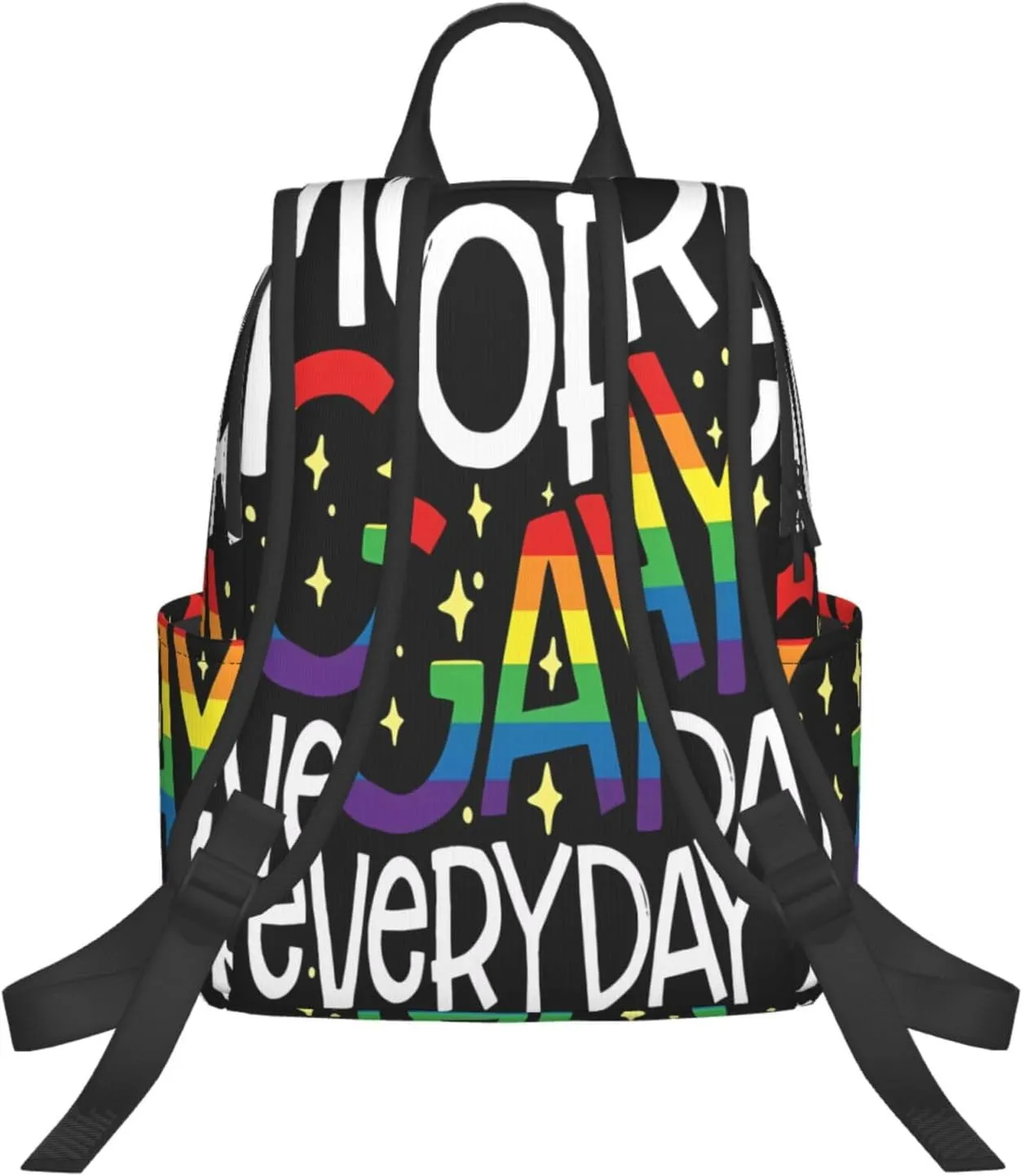 LGBT Rainbow Pride More Gay Everyday Travel Laptop Backpack Casual Backpacks Double Shoulder Daypack Notebook Rucksack Work Bags Sports Bag for Gym Hiking Camping Beach