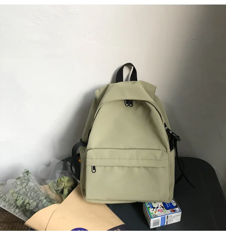 Lightweight Solid Color Early High Large Backpacks