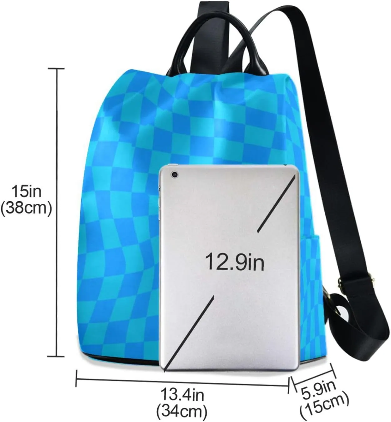 Lightweight Women Backpack Purse Shoulder Bag Casual Daypack Anti-theft Zipper With Pockets Pattern 2