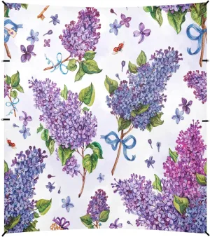 Lilac Watercolor Flower Beach Tent Camping Sun Shelters Portable Outdoor Canopy Sun Shade for Camping Trips Fishing Backyard Fun or Picnics Easy Setup with Carrying Bag