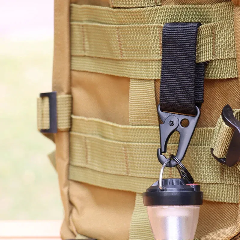 LISM Tactical MOLLE Clip Buckle – Nylon Belt Keychain Holder for Outdoor & Camping