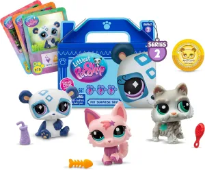 Littlest Pet Shop - Pet Surprise Three Pack - Series 2 - LPS Gen 7, Authentic Mystery Figures, Surprise Collectible Kidult Toy, Girls, Boys, Kids, Tweens Ages 4 