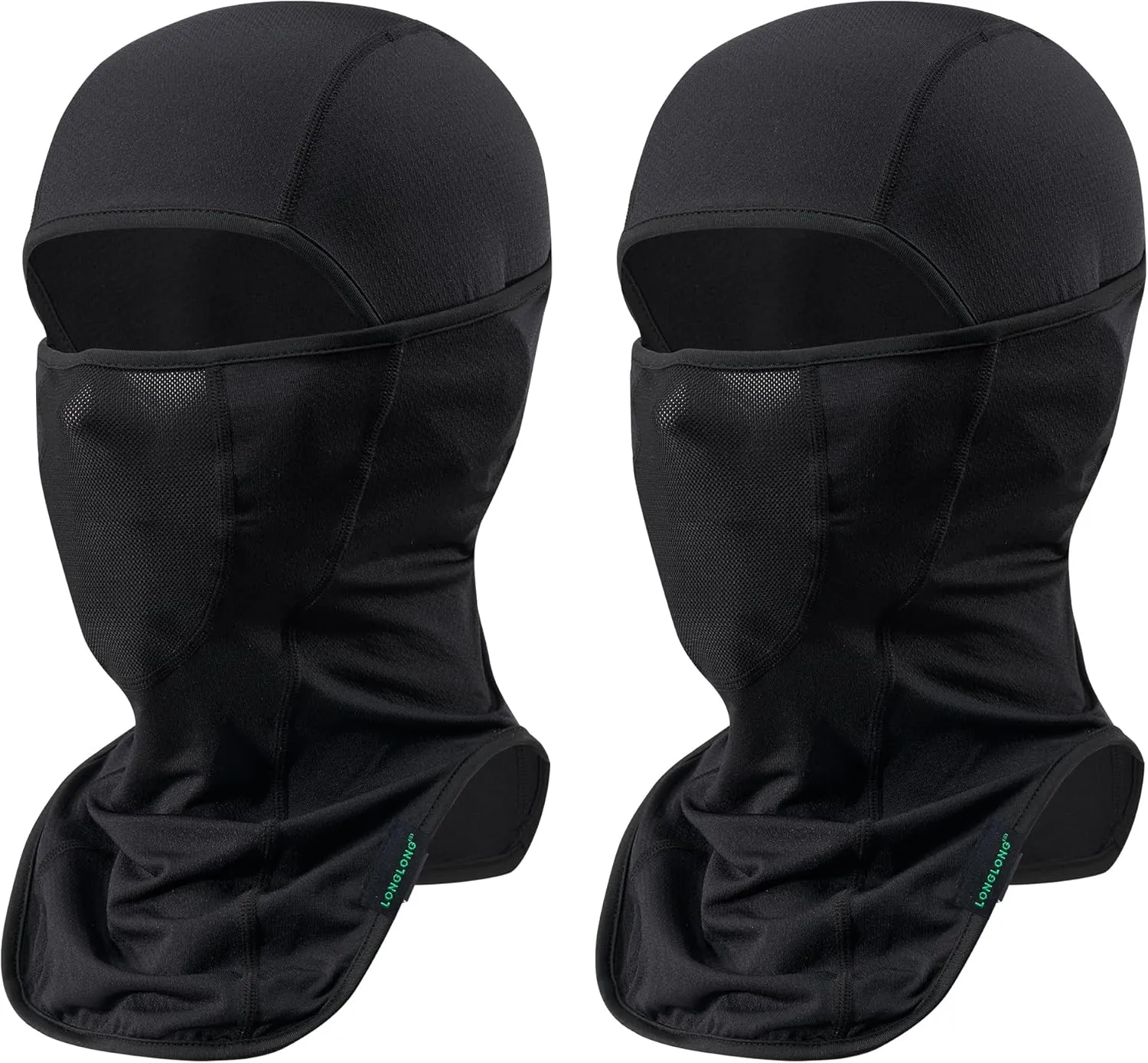 LONGLONG Balaclava Face Mask- 2 Pcs Sun Protection Mask Dustproof, Breathable Summer Full Face Cover for Motorcycle, Cycling