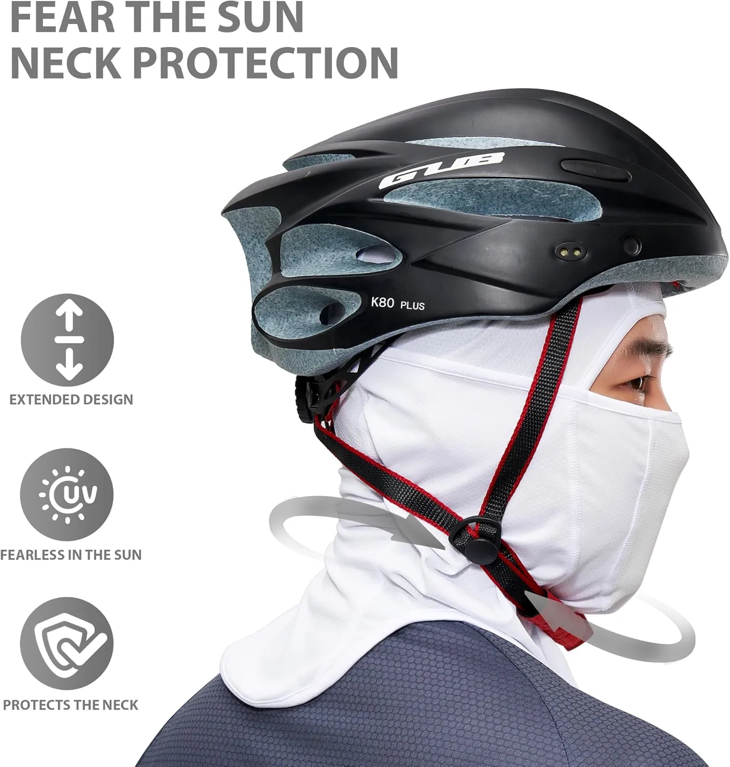 LONGLONG Balaclava Face Mask- 2 Pcs Sun Protection Mask Dustproof, Breathable Summer Full Face Cover for Motorcycle, Cycling