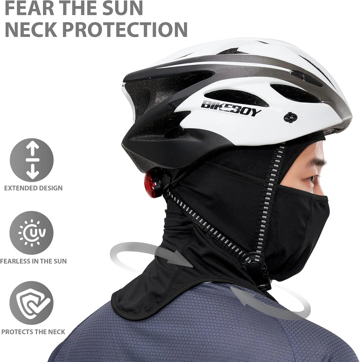 LONGLONG Balaclava Face Mask- 2 Pcs Sun Protection Mask Dustproof, Breathable Summer Full Face Cover for Motorcycle, Cycling