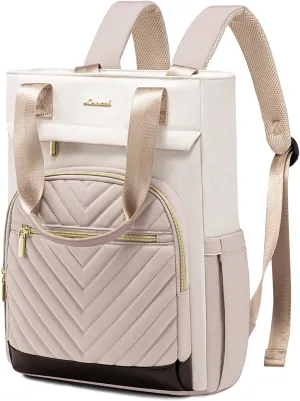 LOVEVOOK Laptop Backpack for Women, 15.6 Inch Work Laptop Bag Teacher Nurse Backpack, Wide Open Travel Tote Backpack Purse Business Computer Daypack