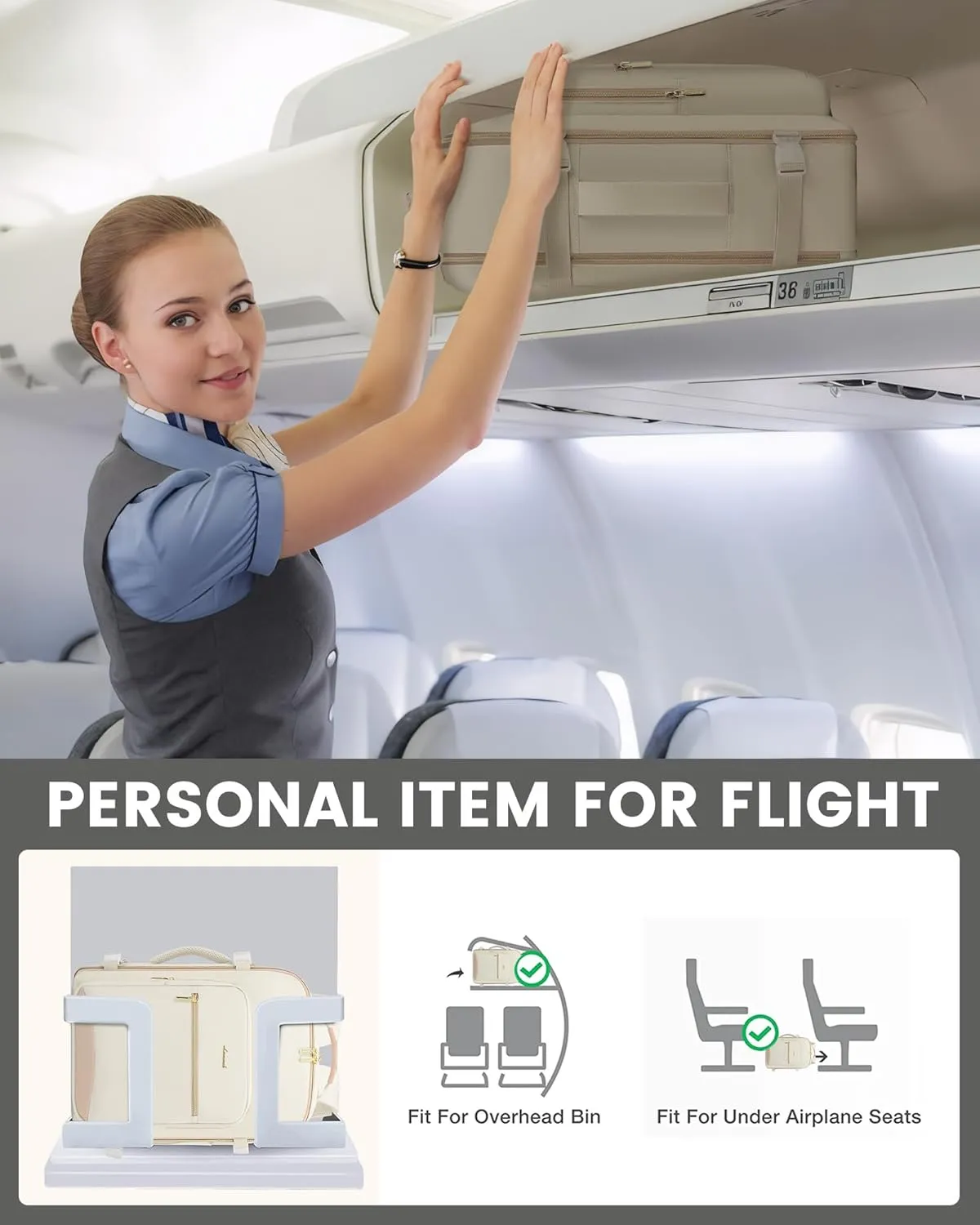 LOVEVOOK Travel Backpack Carry on Flight Approved for Women Men, Carry on Backpacks for Women Backpack for Traveling on Airplane, Personal Item Bag Airline Approved Waterproof Laptop Computer Backpack