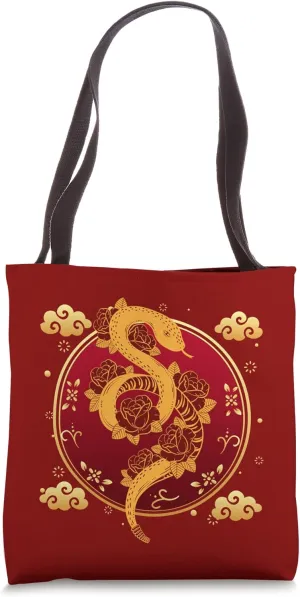 Lucky Money Red Envelope Red Pocket Snake Year Ingot Coin Tote Bag