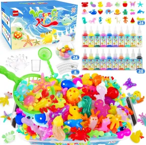 Magic Water Elf Toy Kit, Aqua Fairy Water Gel Kit, Magic Water Elf, Aqua Fairy, Magic Water Gel Kit with 20 Magic Gels and 24 Shape Molds, DIY Water Gel Kit, Birthday Gifts for Girls and Boys