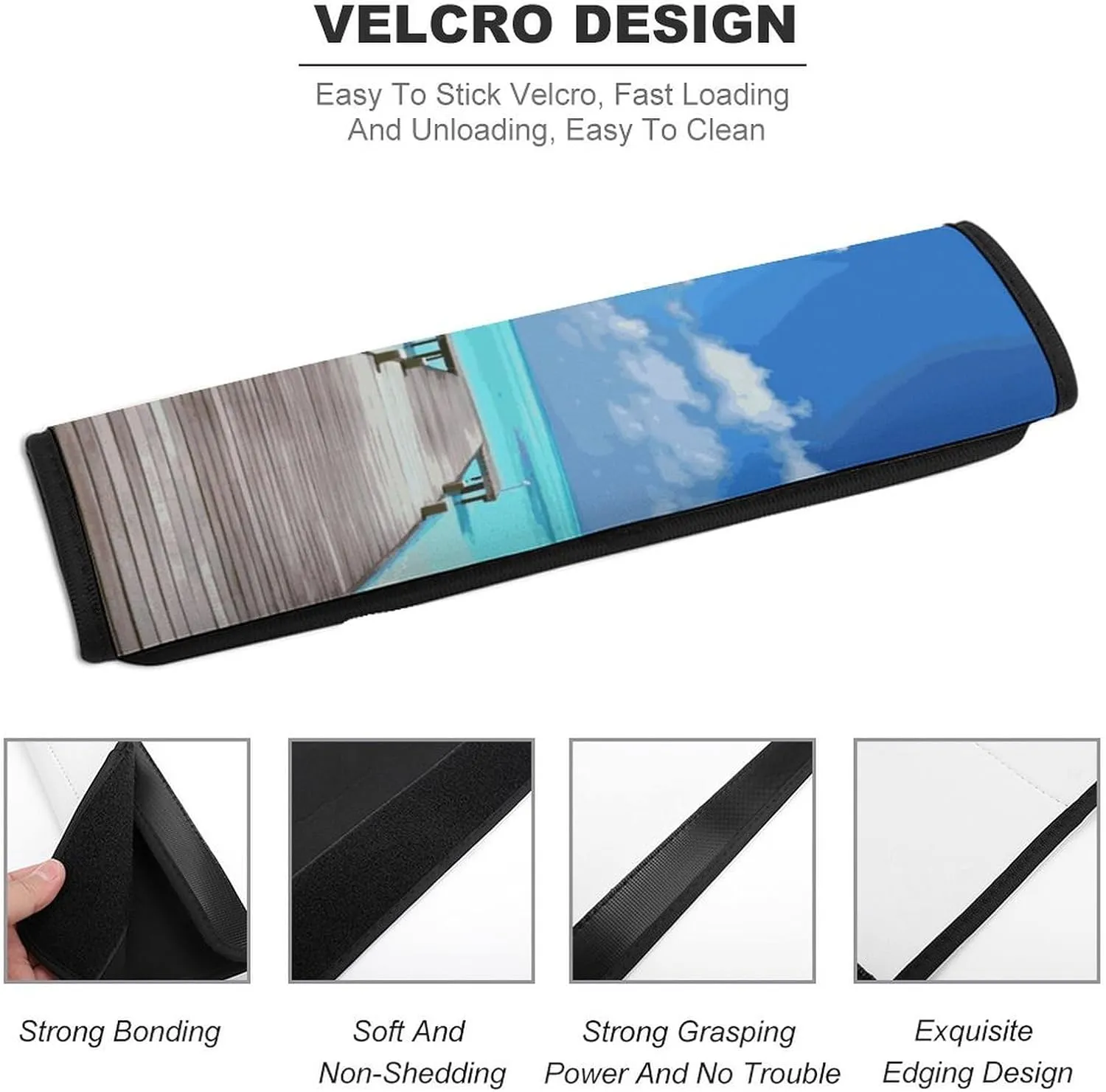 Maldives Holidays Auto Seat Belt Cover 1PCS Universal Car Seat Belt Shoulder Protector Pad, Protect Your Shoulders and Neck for Car Seat Belt, Shoulder Bag, Backpack