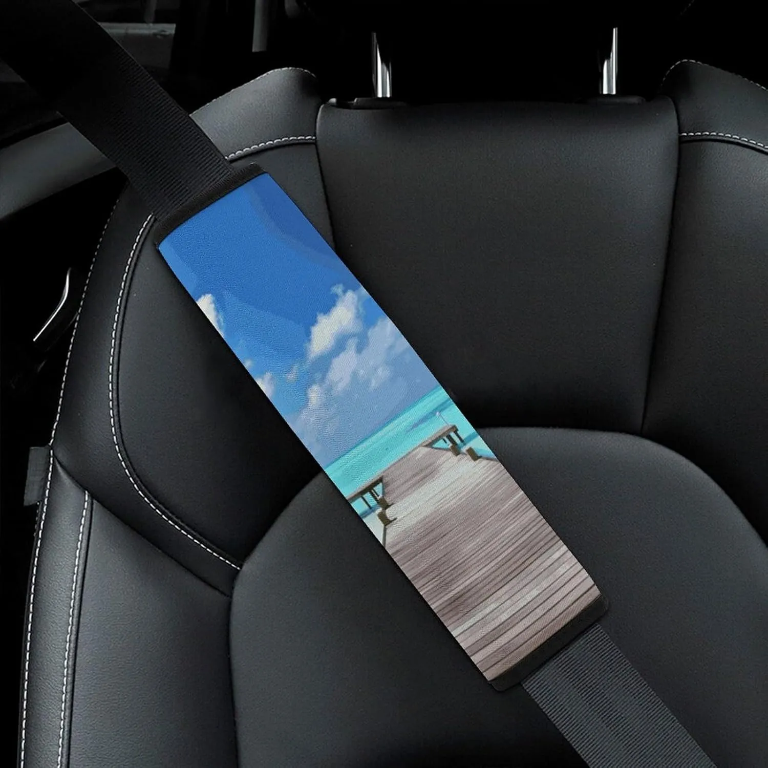 Maldives Holidays Auto Seat Belt Cover 1PCS Universal Car Seat Belt Shoulder Protector Pad, Protect Your Shoulders and Neck for Car Seat Belt, Shoulder Bag, Backpack