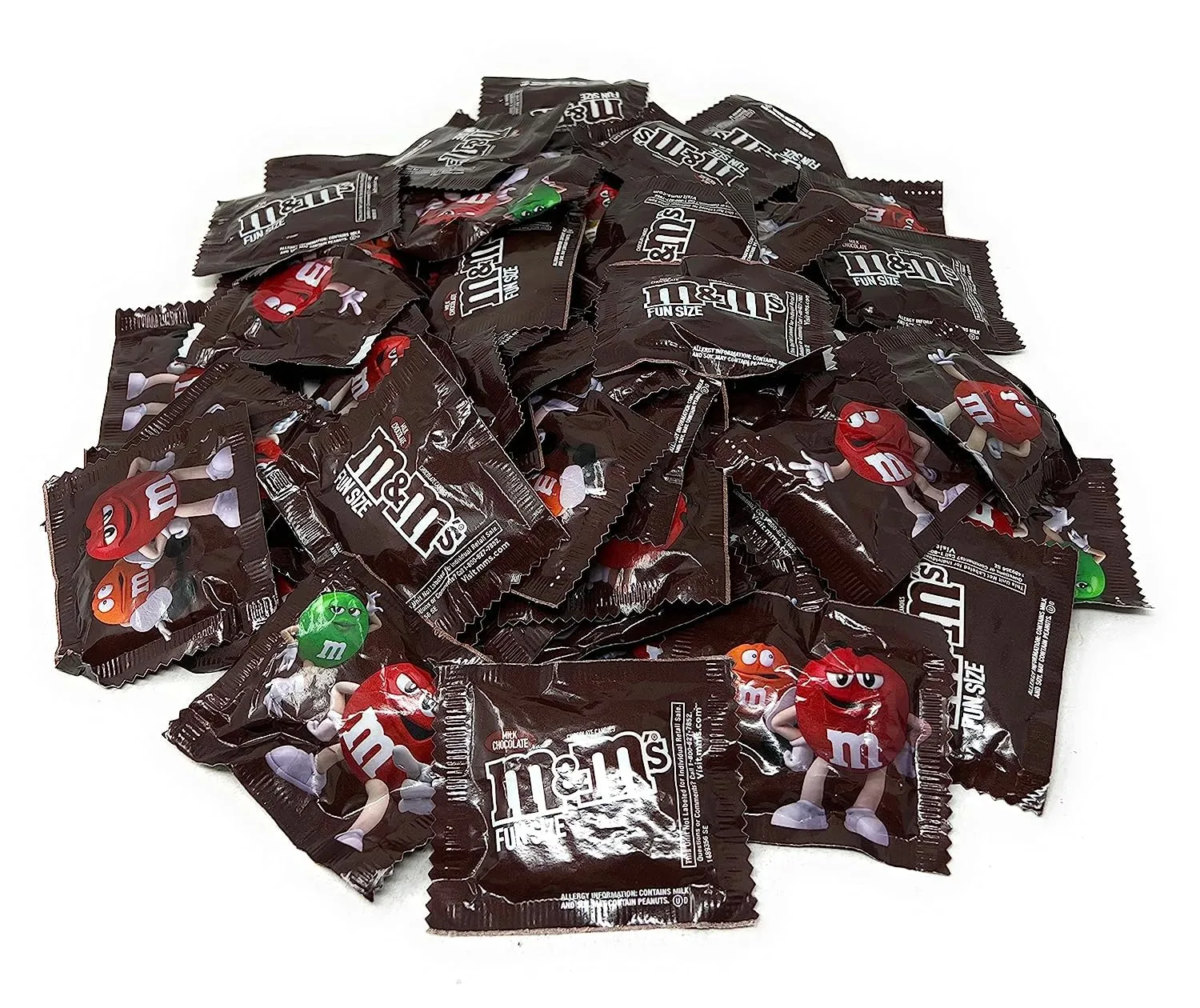 M&M's Original Chocolate Fun Size Packs American Candy In A Variety Of Fun Colors Bulk Party Mix 1.5 Lbs. (24 Oz)