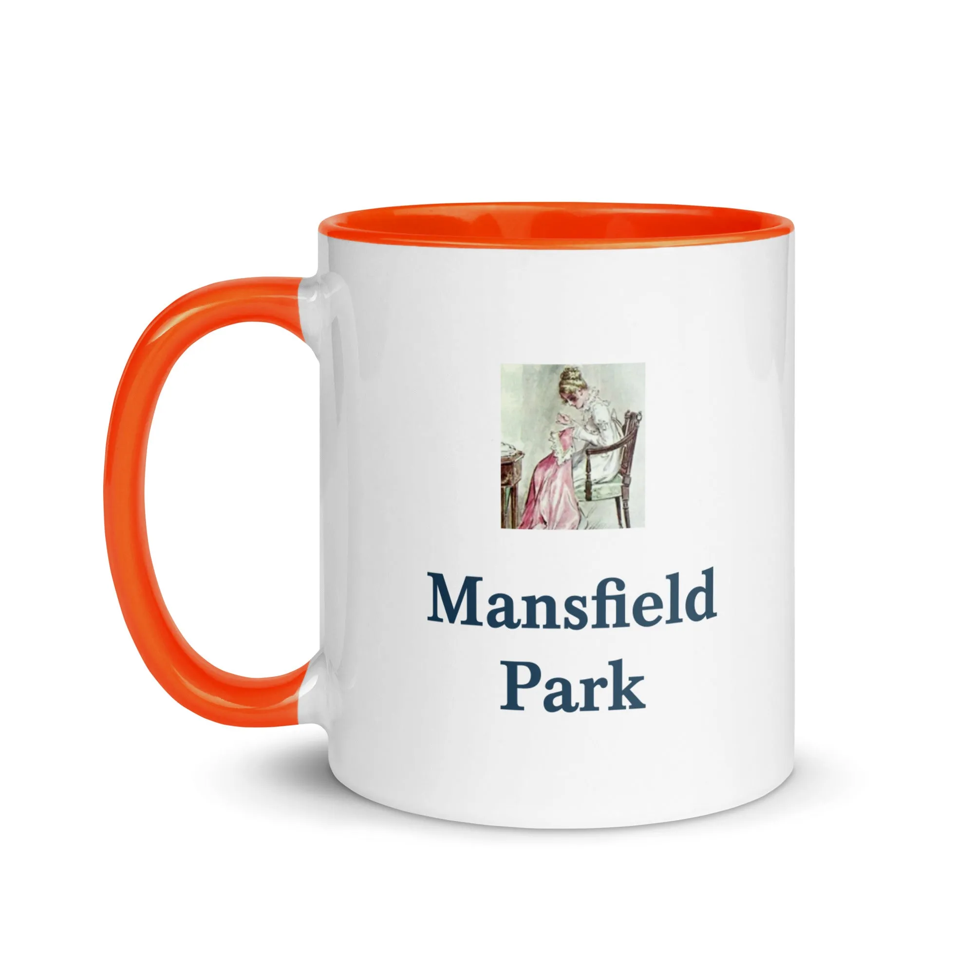 Mansfield Park mug with color inside