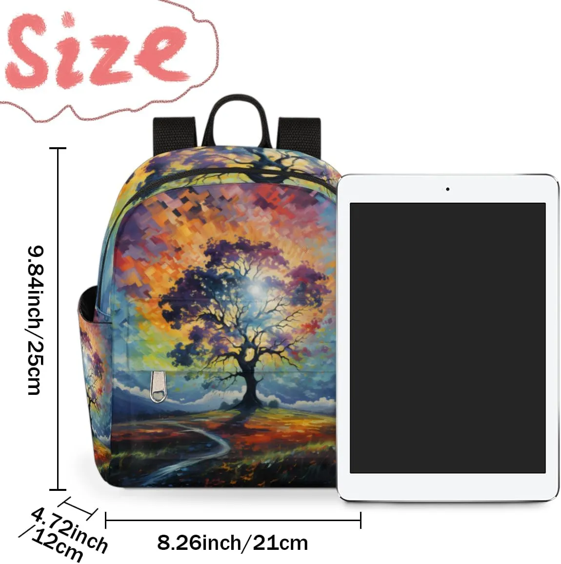 Maple Trees Sketch Print Mini Backpack Purse for Women Lightweight Shoulder Bag Women Shopping Backpack Small Backpacks Purse